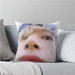 Wooyoung Ateez Funny Meme Pillow