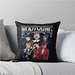 Wooyoung 90's Throw Pillow