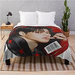 ATEEZ Wooyoung Throw Blanket