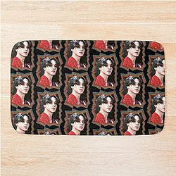 Jung Wooyoung ATEEZ Wooyoung Korean Retro Color Oil Paint Bath Mat