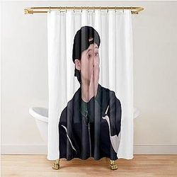 Wooyoung Reaction Shower Curtain