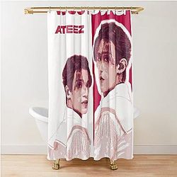WooYoung ATEEZ Shower Curtain