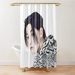 Wooyoung (bouncy era) digital sketch Shower Curtain