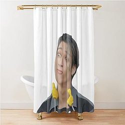 Wooyoung Reaction Shower Curtain