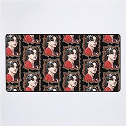 Jung Wooyoung ATEEZ Wooyoung Kpop Korean Retro Color Paint Desk Mat