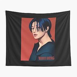 Ateez Golden Hour 2 Tapestry Wooyoung