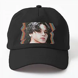 Jung Wooyoung ATEEZ Korean Kpop Retro Color Oil Paint Design Dad Hat
