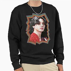 Jung Wooyoung ATEEZ Korean Kpop Retro Color Oil Paint Design Pullover Sweatshirt