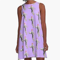 Wooyoung Purple A-Line Dress