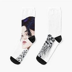 Wooyoung bouncy digital sketch Socks