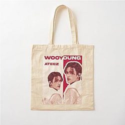 Wooyoung Ateez Cotton Tote Bag