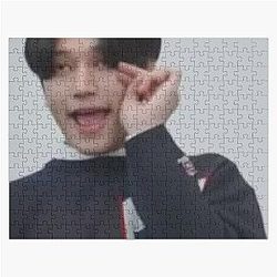 Kpop ATEEZ Wooyoung Meme Funny Jigsaw Puzzle