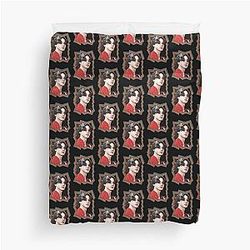 Jung Wooyoung ATEEZ Wooyoung Korean Kpop Retro Color Oil Paint Design Duvet Cover