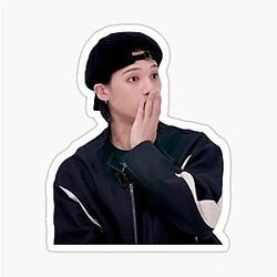 Wooyoung reaction meme sticker