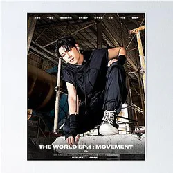 ATEEZ WOOYOUNG The World EP.1 : Movement Guerrilla Poster