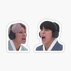Ateez Jongho & Woori Boiled Meme Sticker is incorrect, Jongho probably sticked to 'Wooyoung' and didnt actually boil but, 
Ateez Jongho & Wooyoung