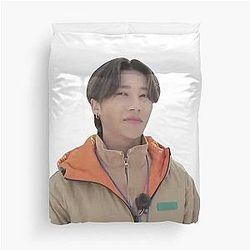 Wooyoung Meme Duvet Cover