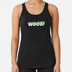 Green Layers Woozi Label (Black) Racerback Tank Top