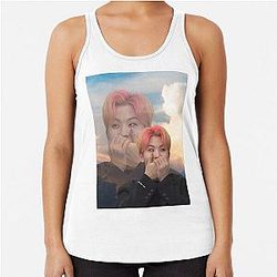 Woozi Meme Racerback Tank Top