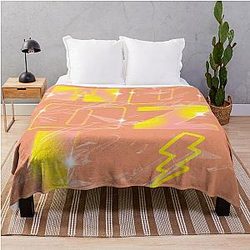 Woozi Abstract Throw Blanket