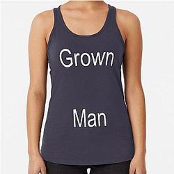 SEVENTEEN WOOZI - GROWN MAN Racerback Tank Top