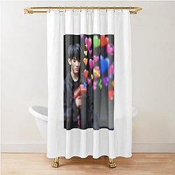 Seventeen Woozi Shower Curtain