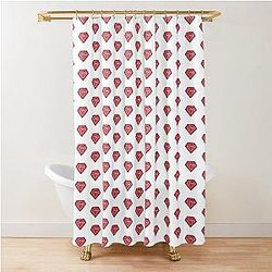 Woozi Ruby Shower Curtain