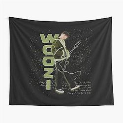 Woozi Green Themed Art Tapestry