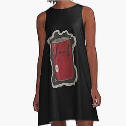 Woozi This is Red Classic A-Line Dress