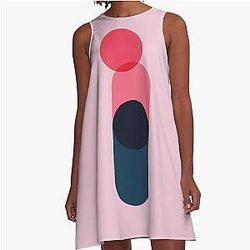 Seventeen Woozi Change Up Minimalist Abstract Art A-Line Dress