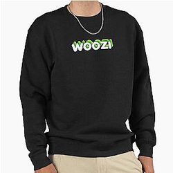 Green Layers Woozi Name Label Pullover Sweatshirt