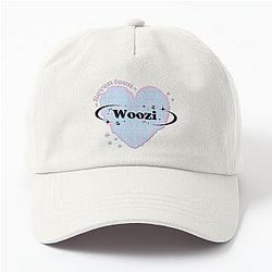 SEVENTEEN's Woozi K-Pop Heart Scrapbook Design Blue Carat Dad Hat