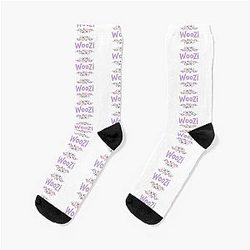 Purple Flower Socks Woozi Label