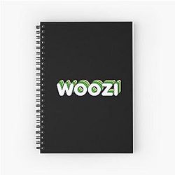 Green Layers Woozi Label (Black) Spiral Notebook