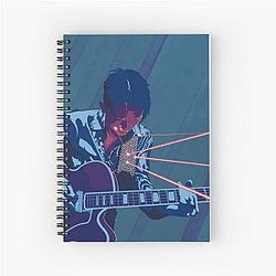 Ruby Guitar Spiral Notebook