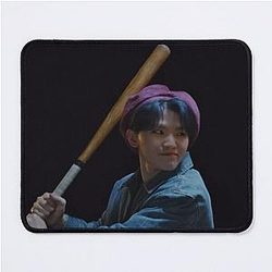 HOME RUN Woozi with a bat Mouse Pad