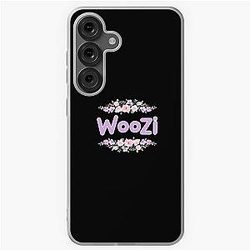 Purple Flower Name Label (Black) for Samsung Galaxy Soft Case