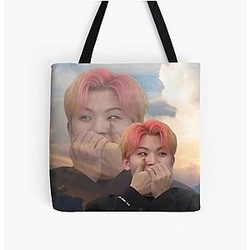 WOOZI Meme All Over Print Tote Bag