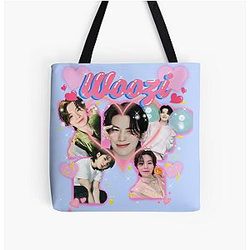 Woozi cute heart SVT All Over Print Tote Bag