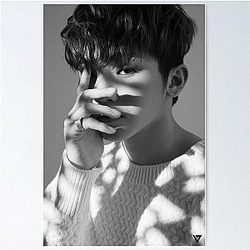 Woozi Seventeen Poster