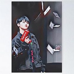 Woozi splashing cash preferred poster