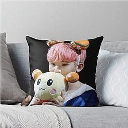 Woozi Throw Pillow
