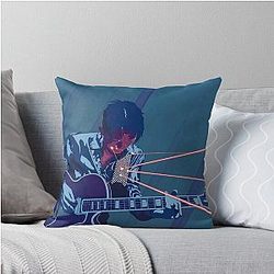 Ruby Guitar Woozi Throw Pillow