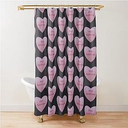 Valentine's Heart Candy Shower Curtain