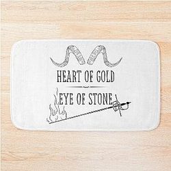 Wyll Ravengard quote Heart of Gold Eye of Stone Bath Mat