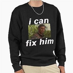FOR DARK BACKGROUND Wyll I can fix him Pullover Sweatshirt