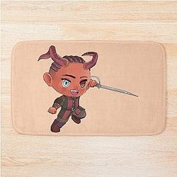 Wyll Baldur's Gate 3 Chibi Sticker T-Shirt Bath Mat