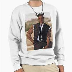 Fancy Wool Pullover Sweatshirt