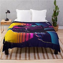 Baldur's Gate 3 - Wyll 80s Retro Throw Blanket