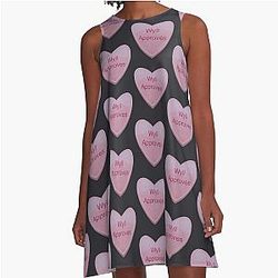 Valentines Heart A-Line Dress